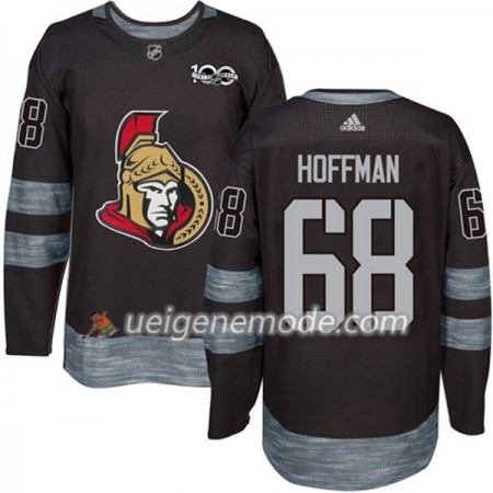Herren Eishockey Ottawa Senators Trikot Mike Hoffman 68 1917-2017 100th Anniversary Adidas Schwarz Authentic